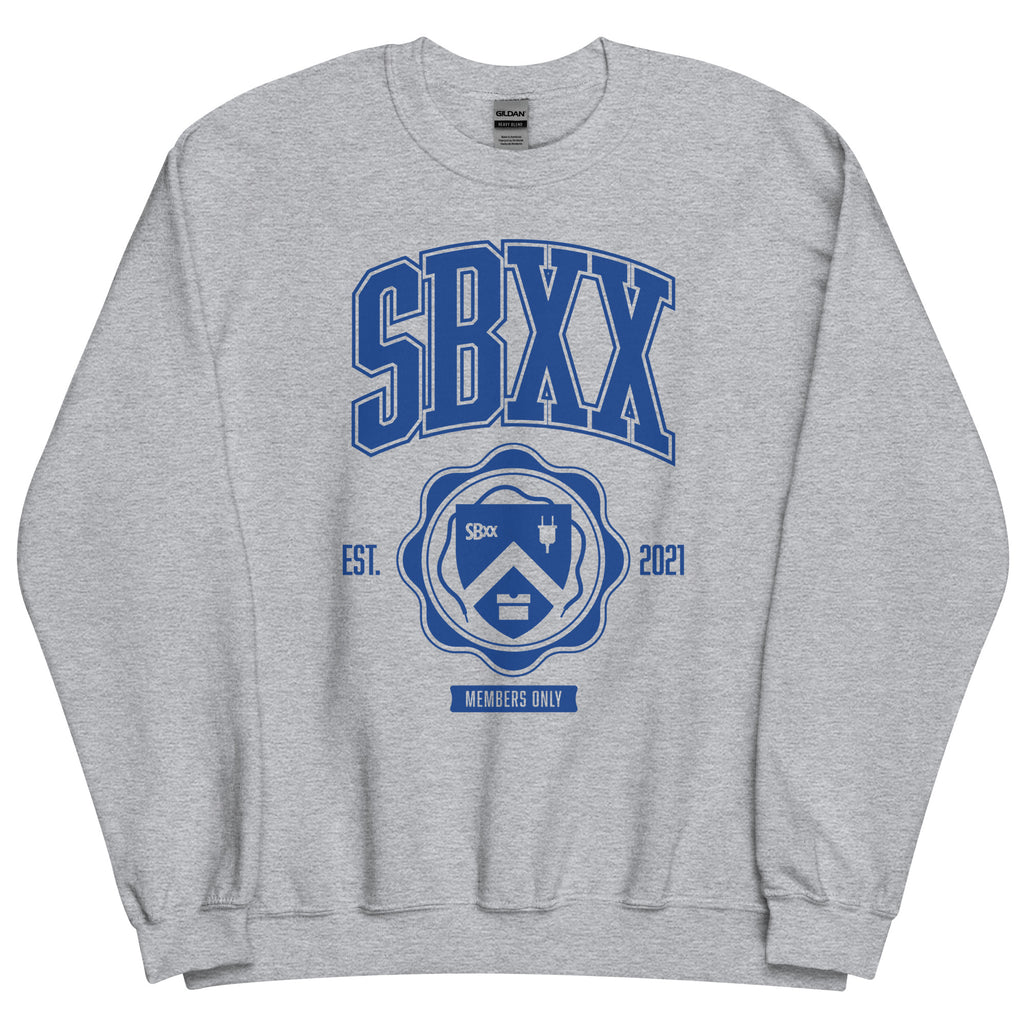 SBxx College Crest Unisex Sweatshirts
