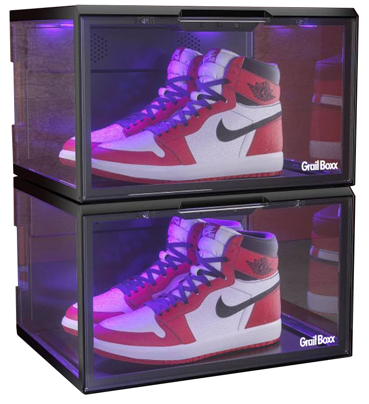 The GrailBoxx is the ultimate SneakerHead Shoe Box with UV Sterilization and Alexa voice support, SupBro you ready to get lit!