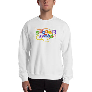 SneakerHead - Rainbow on White Unisex Sweatshirts