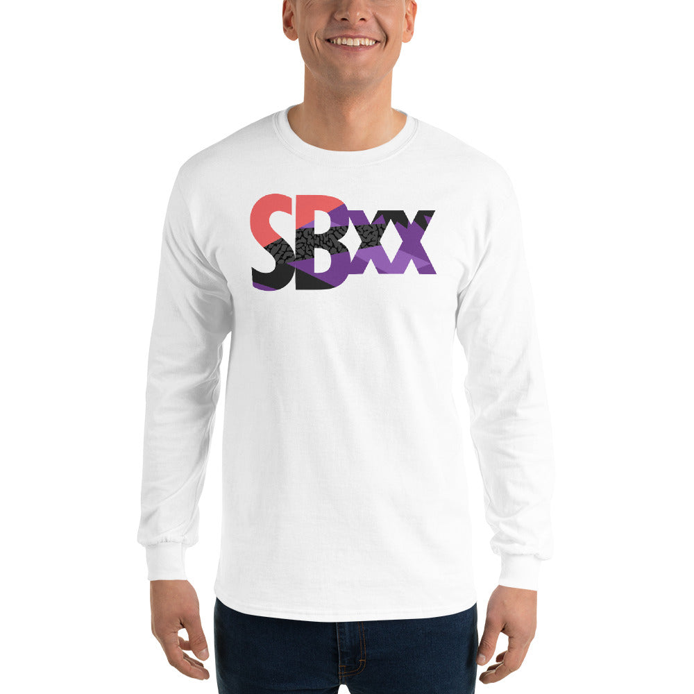 SBxx 90s Logo White Men's Long Sleeve