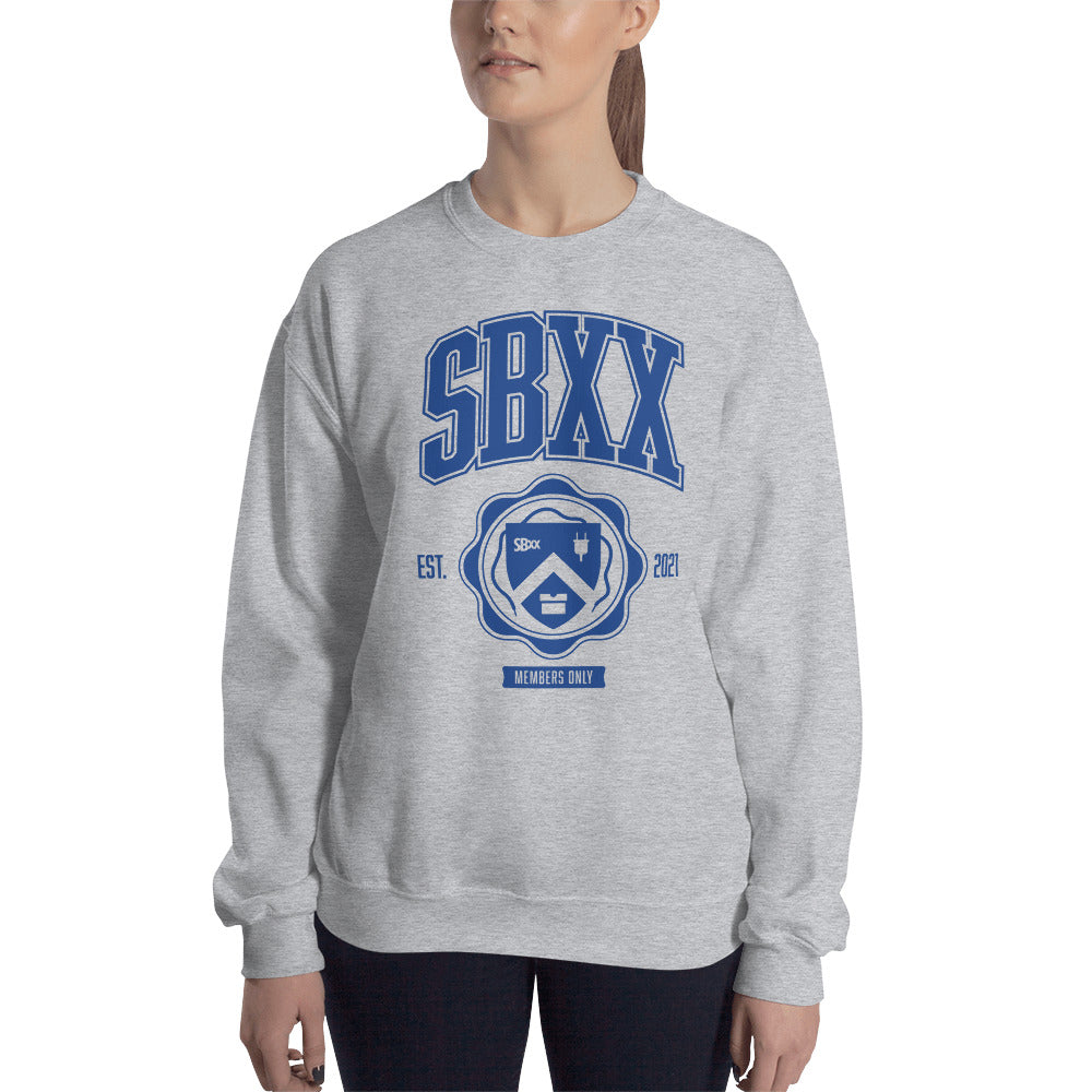 SBxx College Crest Unisex Sweatshirts