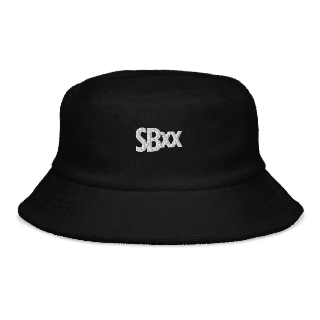 SBXX Logo Bucket Unstructured Terry Cloth Bucket Hat